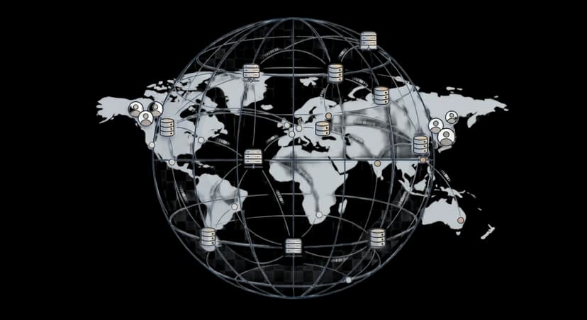 Globe with data centers across 30+ regions worldwide